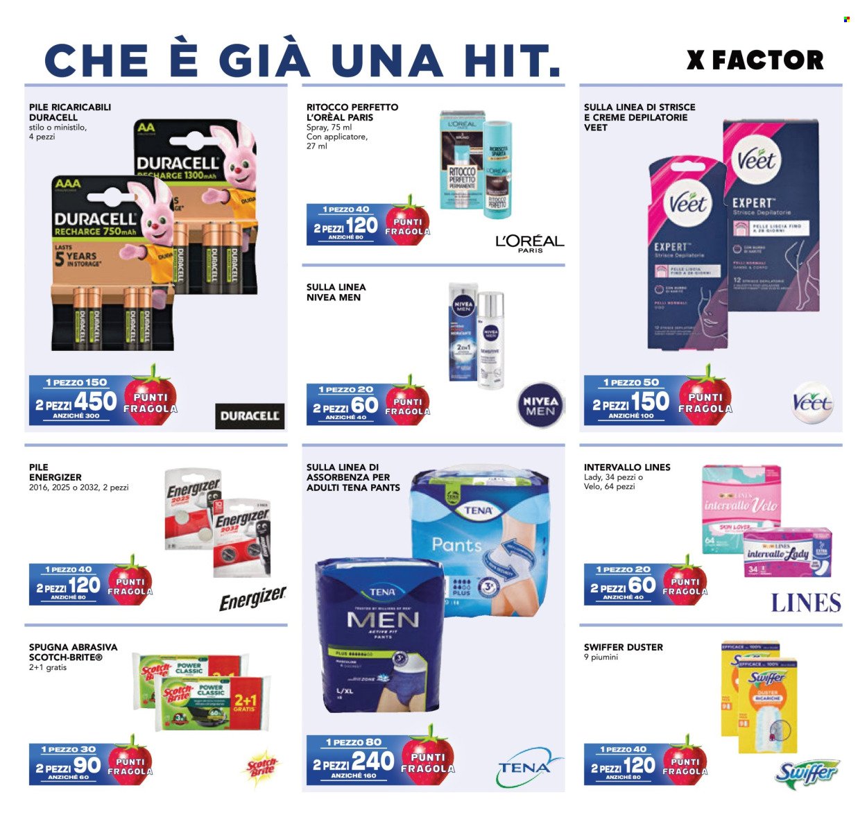 Volantino ESSELUNGA - Collezione X Factor - 3° Appuntamento