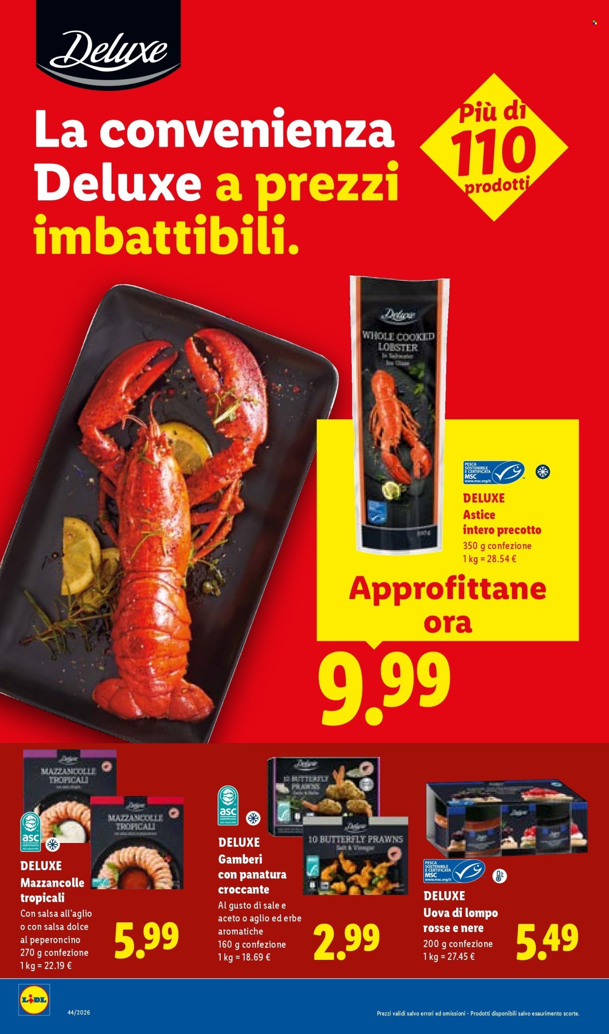 Volantino LIDL - La convenienza Deluxe a prezzi imbattibili