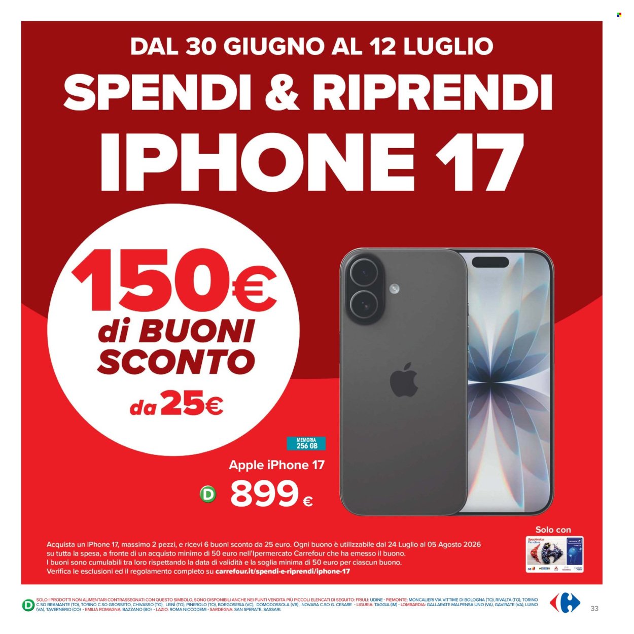 Volantino CARREFOUR - Da martedì 30 giugno 2026