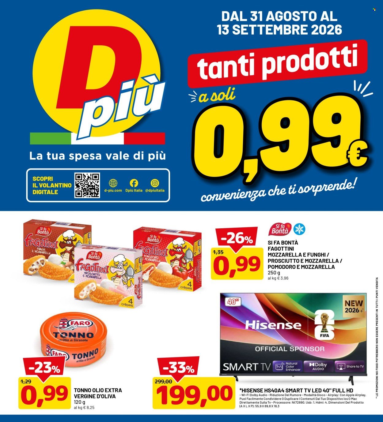 Volantino DPIÙ - TANTI PRODOTTI A 0,99€