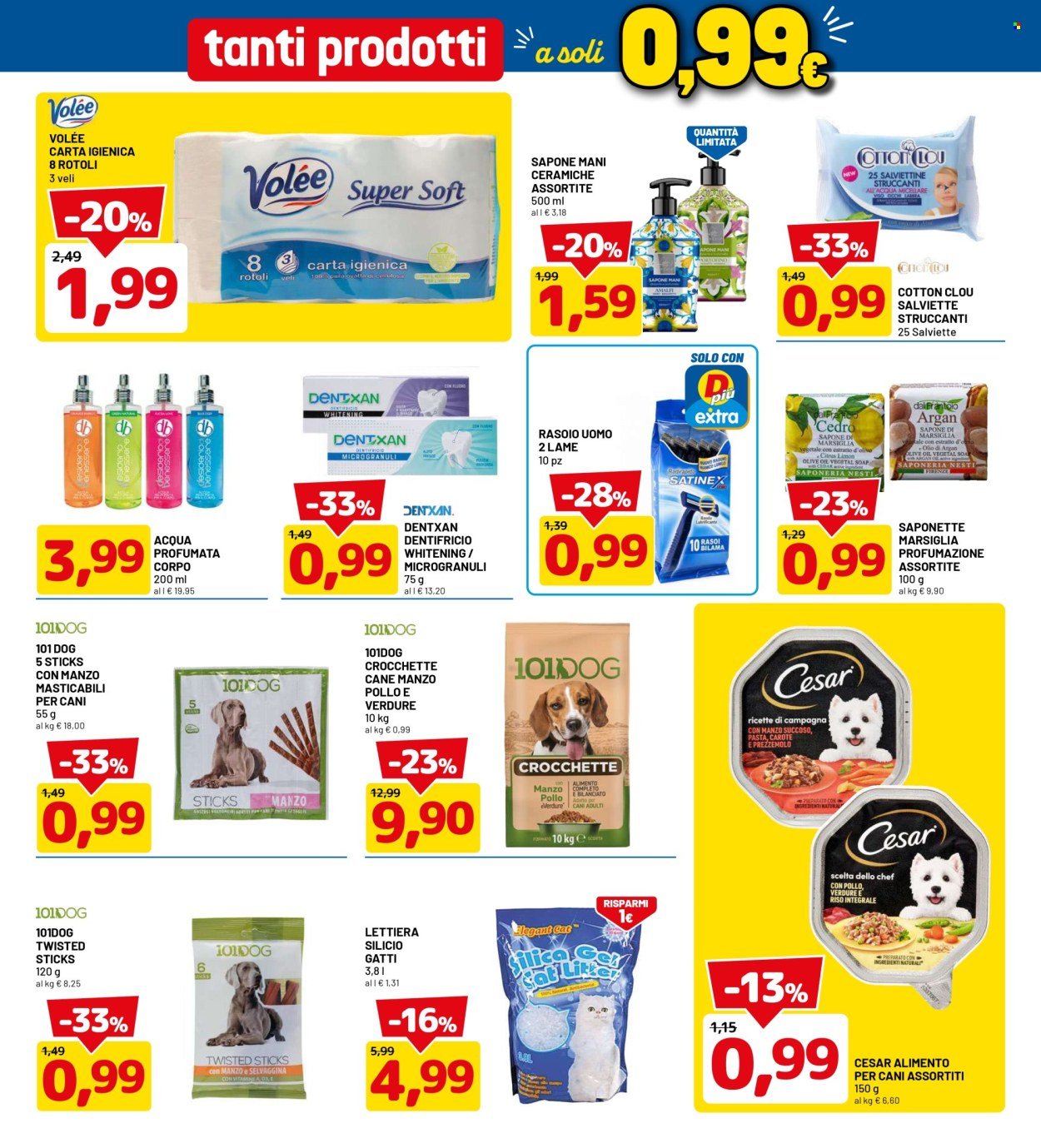 Volantino DPIÙ - TANTI PRODOTTI A 0,99€