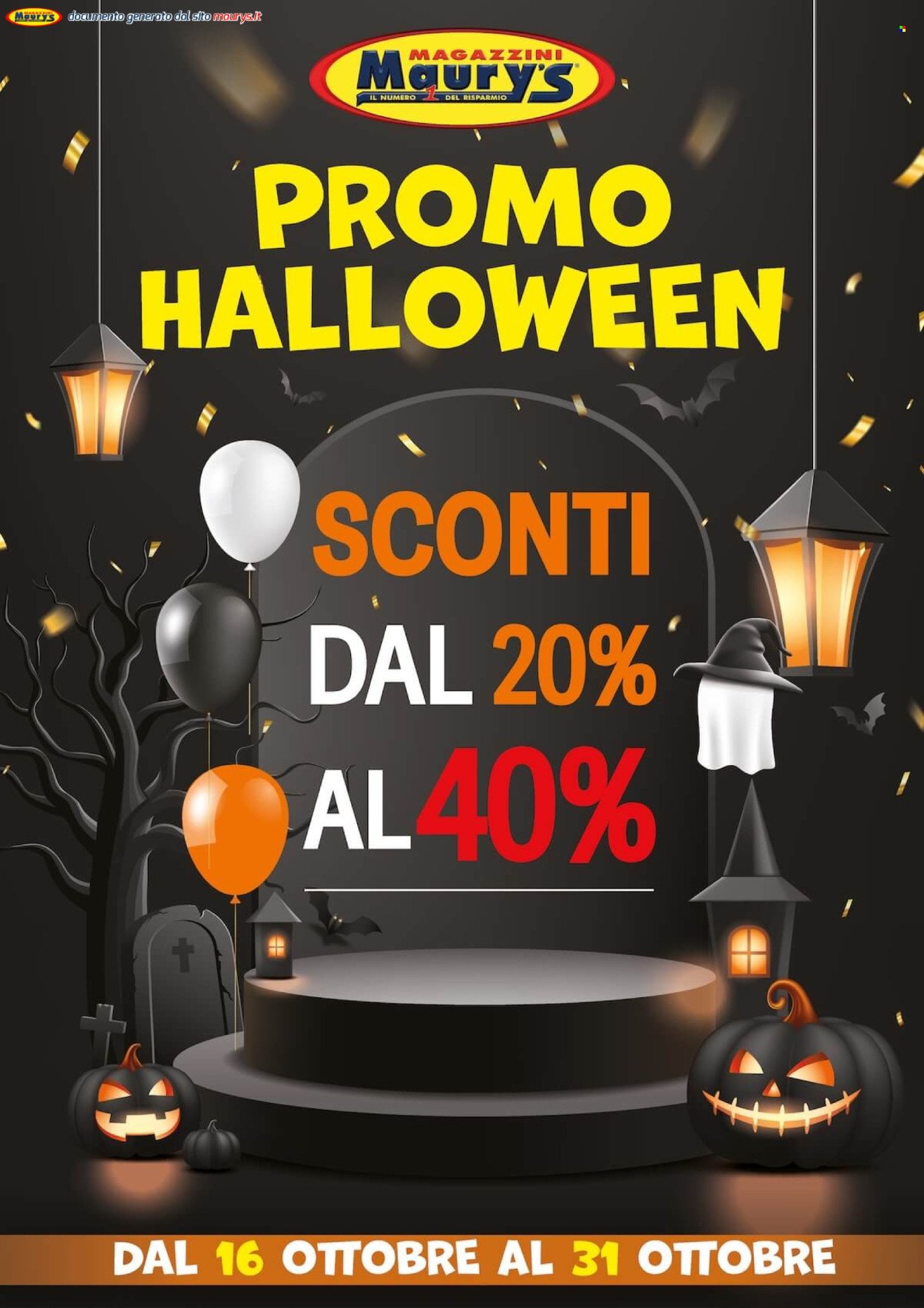 Volantino MAURY'S - Da venerdì 16 2026