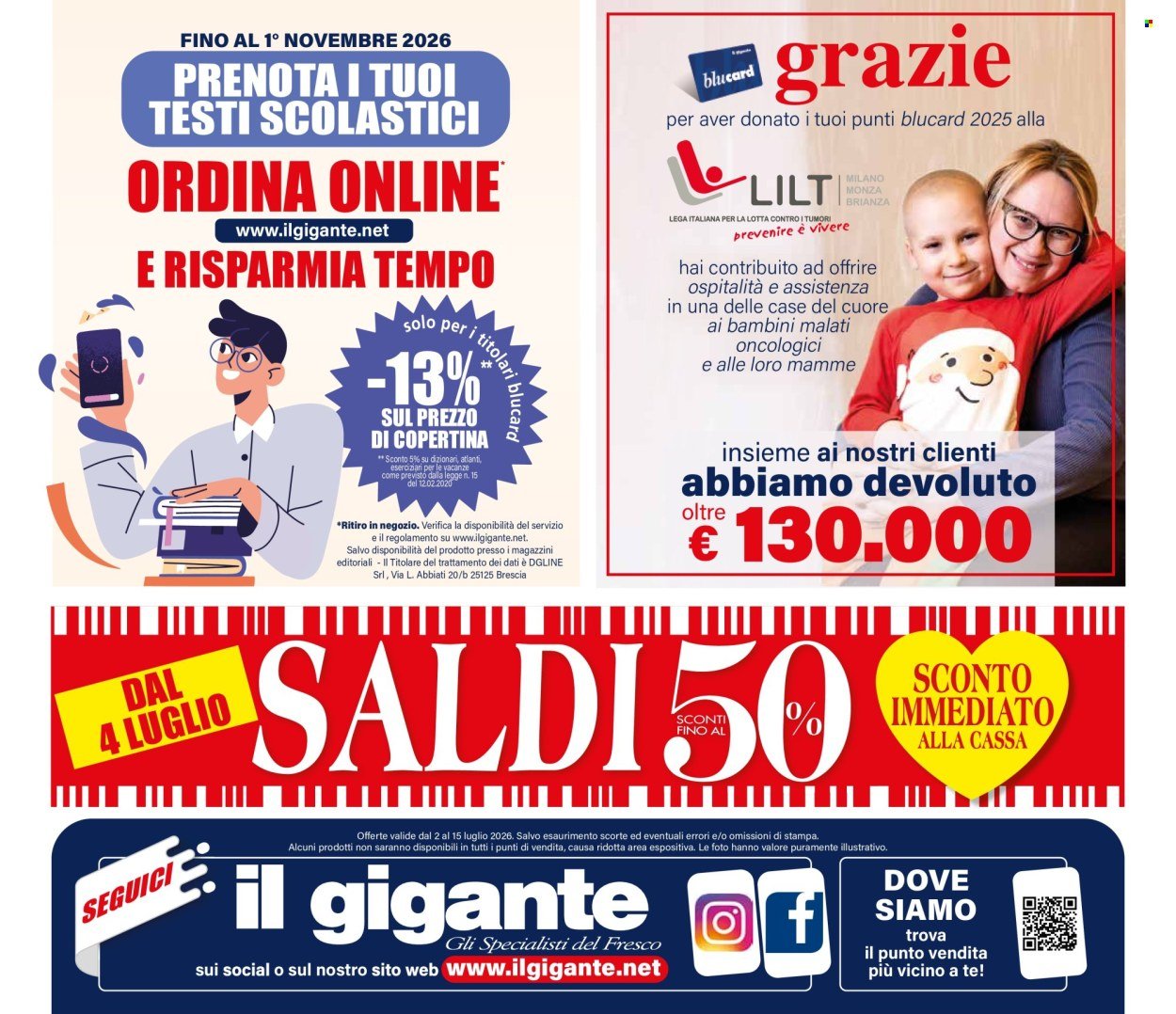 Volantino IL GIGANTE - Spacca i Prezzi