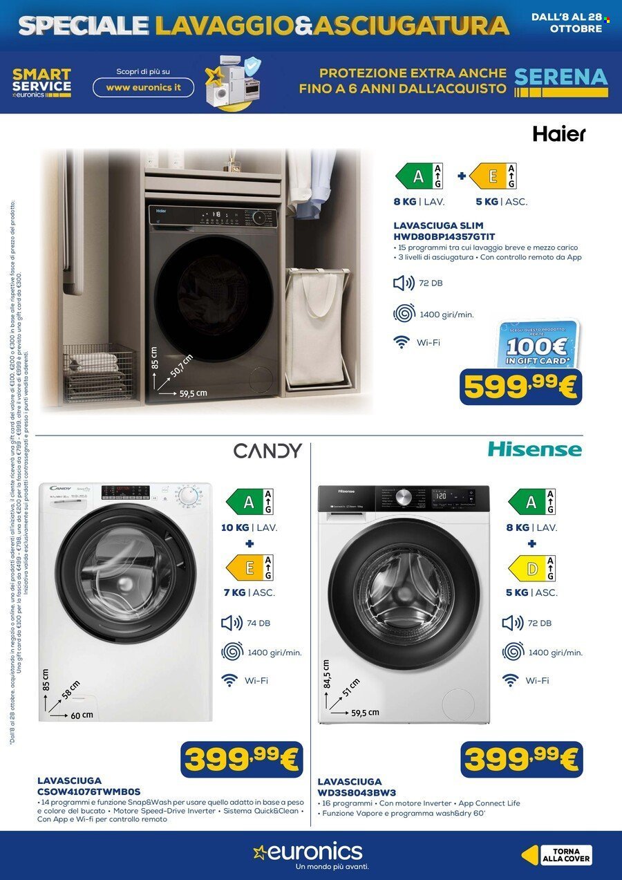 Volantino EURONICS - Speciale Lavaggio & Asciugatura