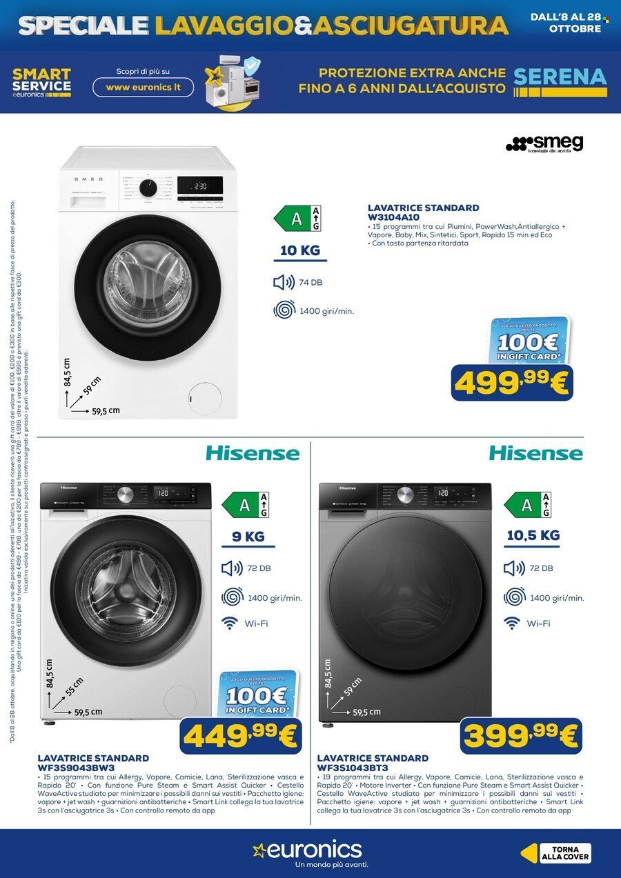Volantino EURONICS - Speciale Lavaggio & Asciugatura