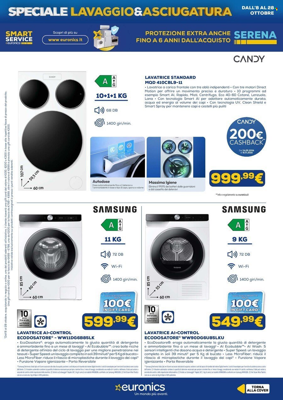 Volantino EURONICS - Speciale Lavaggio & Asciugatura