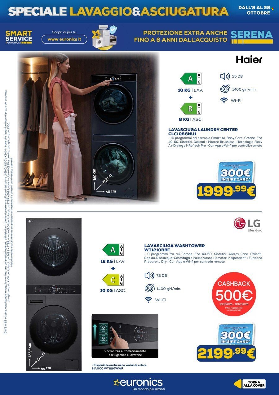 Volantino EURONICS - Speciale Lavaggio & Asciugatura