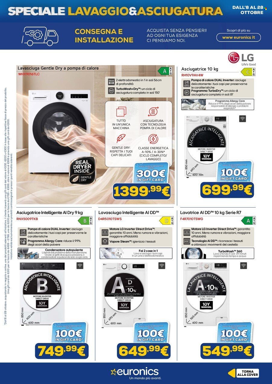 Volantino EURONICS - Speciale Lavaggio & Asciugatura