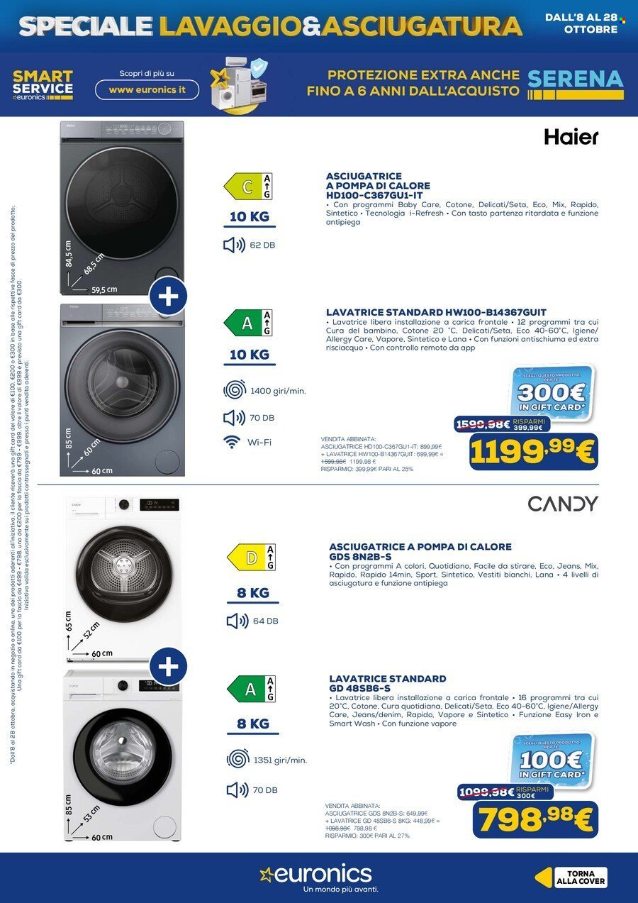 Volantino EURONICS - Speciale Lavaggio & Asciugatura