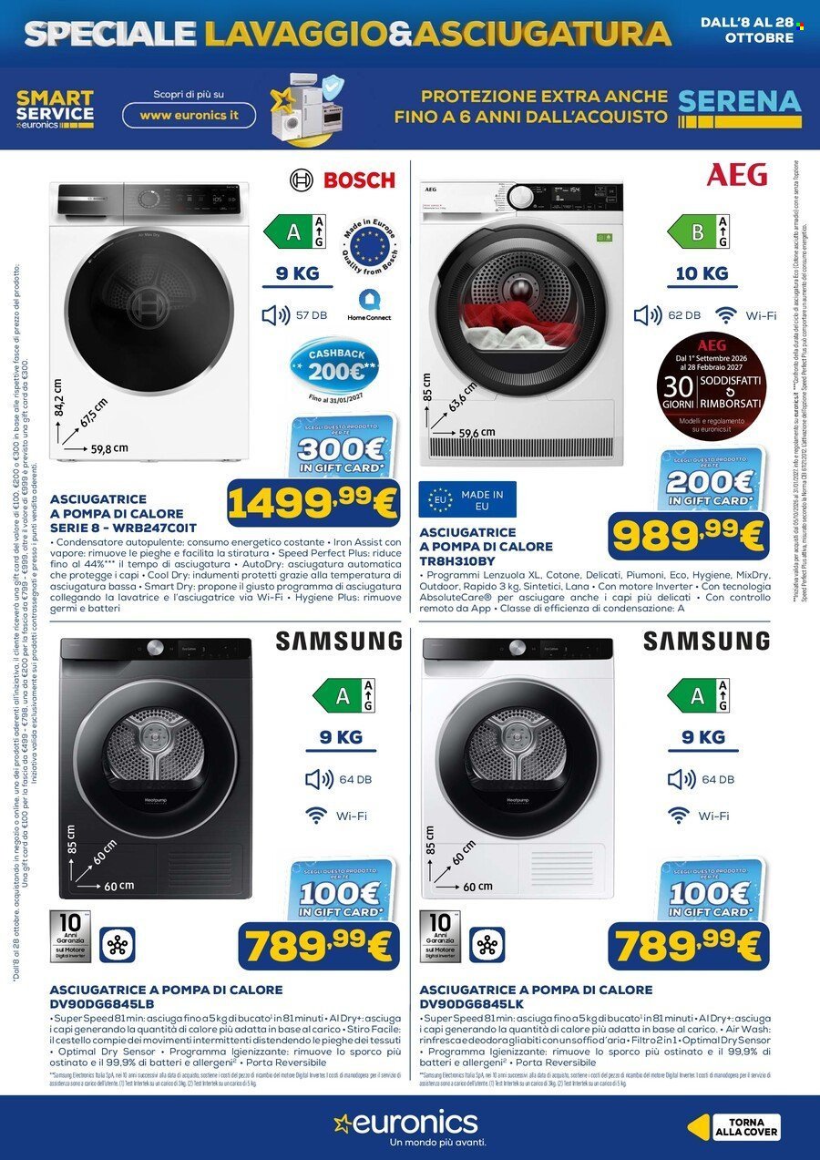 Volantino EURONICS - Speciale Lavaggio & Asciugatura