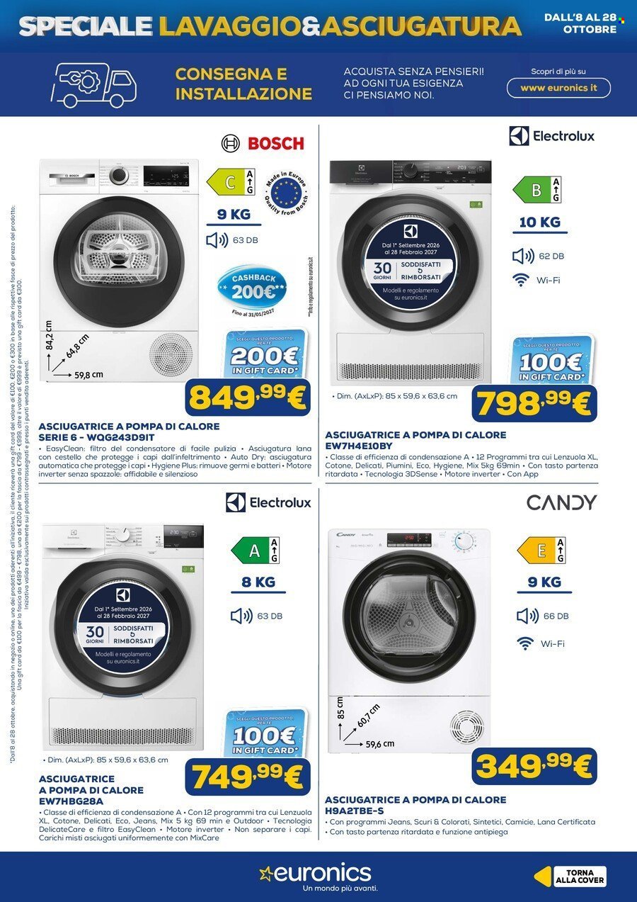 Volantino EURONICS - Speciale Lavaggio & Asciugatura