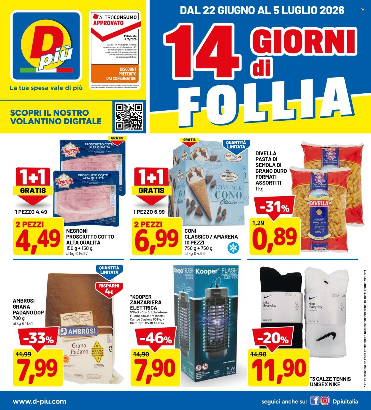 Volantino DPIÙ - 14 GIORNI DI FOLLIA