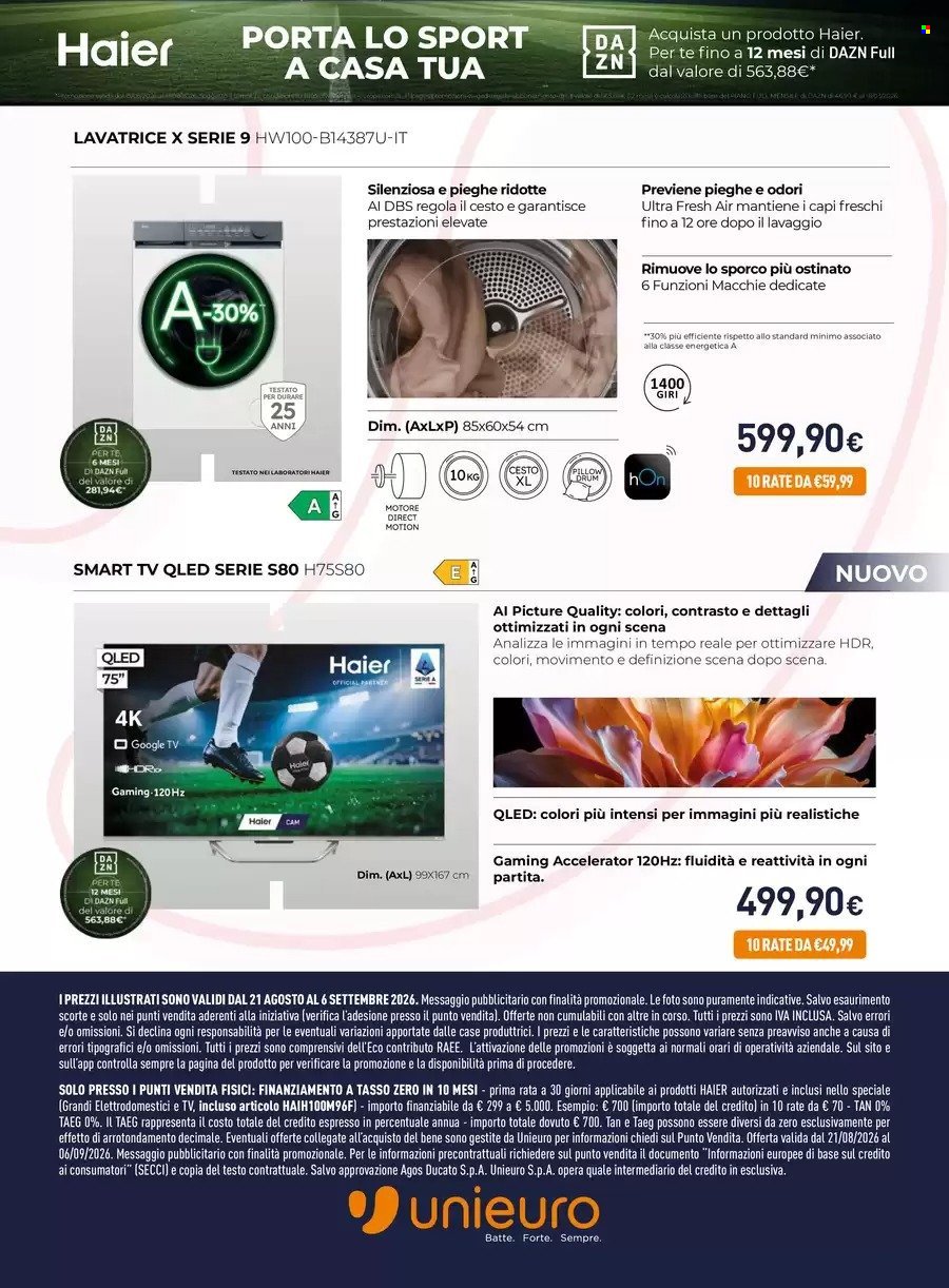 Volantino UNIEURO - Speciale Haier