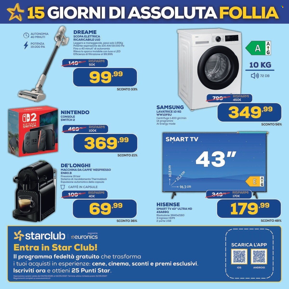 Volantino EURONICS - 15 GIORNI DI ASSOLUTA FOLLIA