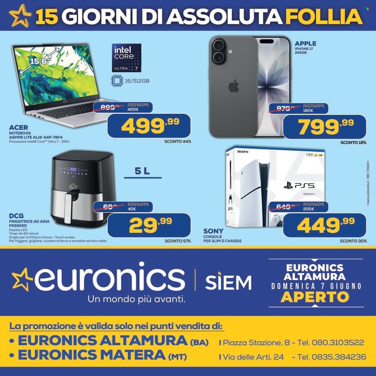 Volantino EURONICS - 15 GIORNI DI ASSOLUTA FOLLIA