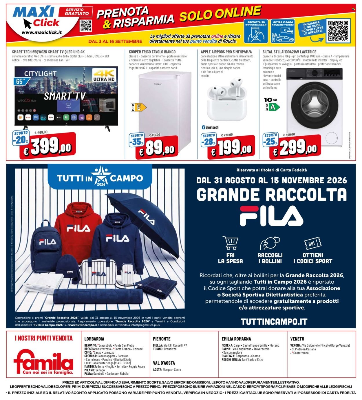 Volantino FAMILA - SOTTOCOSTO