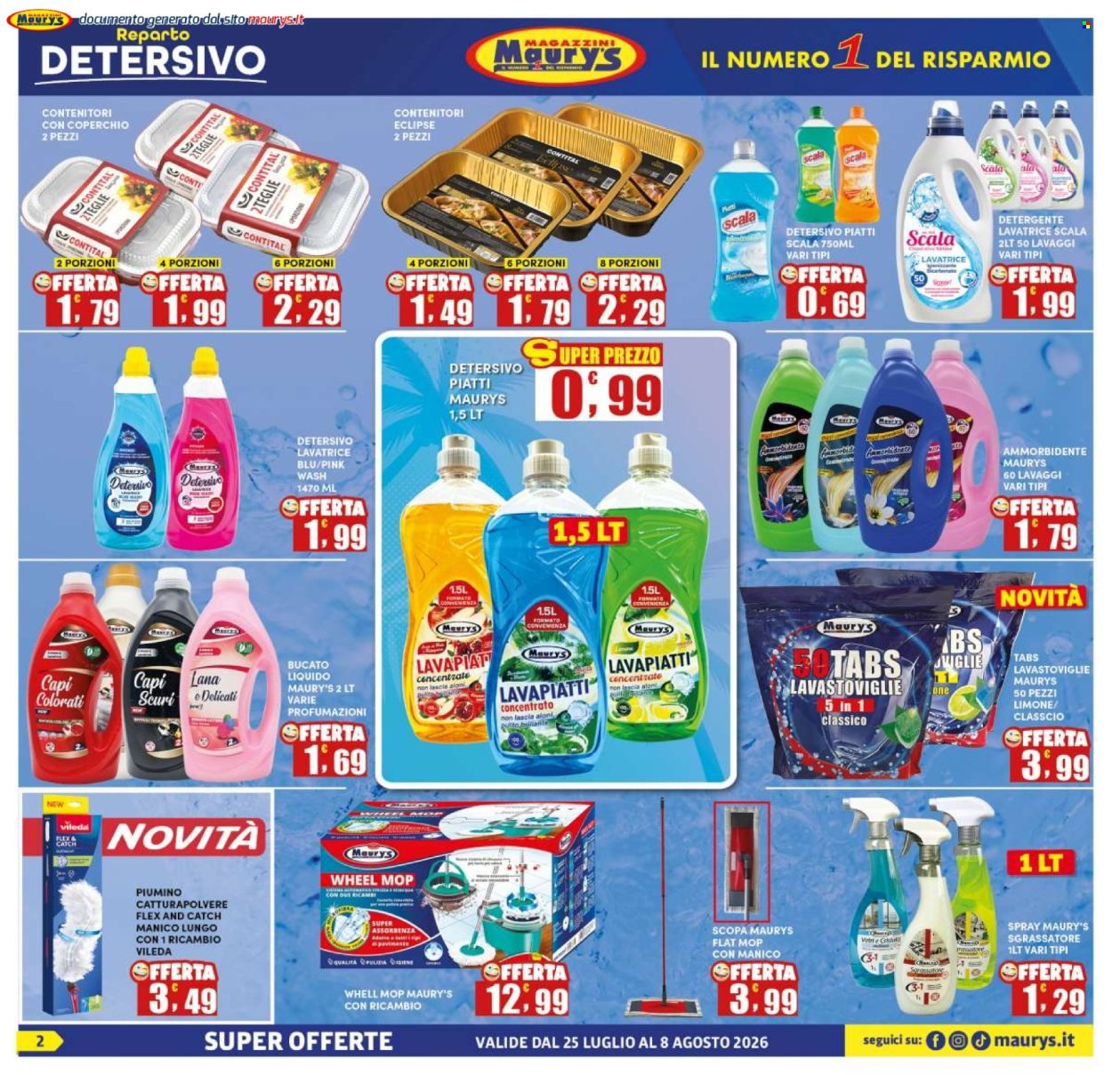 Volantino MAURY'S - Da sabato 25 luglio 2026
