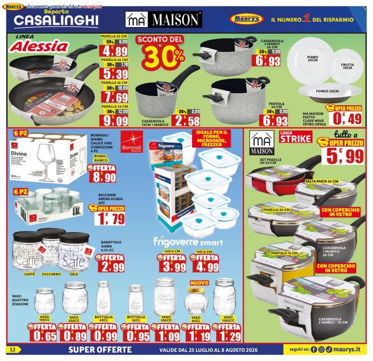 Volantino MAURY'S - Da sabato 25 luglio 2026
