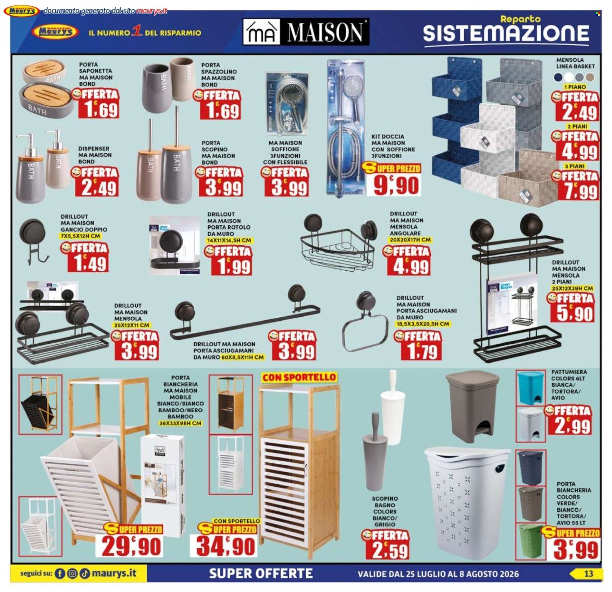 Volantino MAURY'S - Da sabato 25 luglio 2026