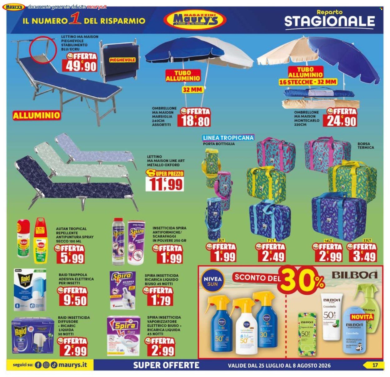 Volantino MAURY'S - Da sabato 25 luglio 2026