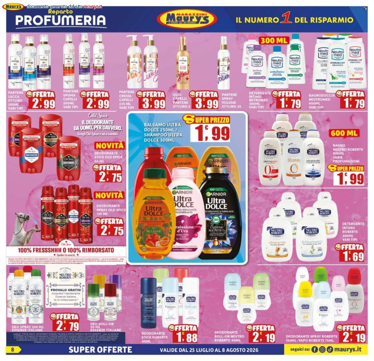 Volantino MAURY'S - Da sabato 25 luglio 2026