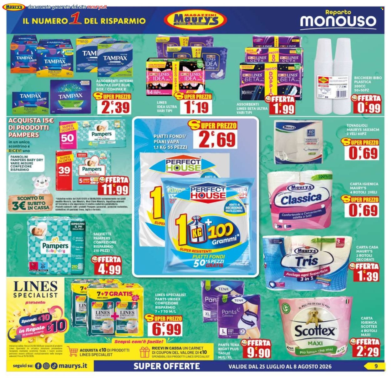 Volantino MAURY'S - Da sabato 25 luglio 2026