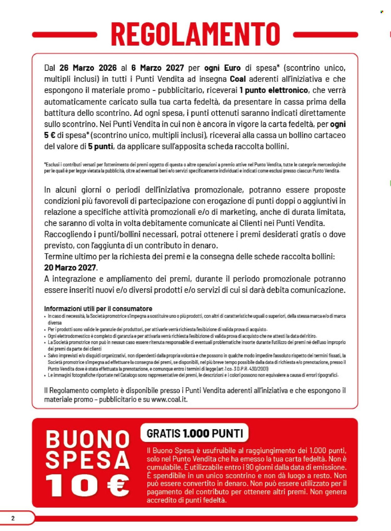 Volantino COAL - Da martedì 24 marzo 2026