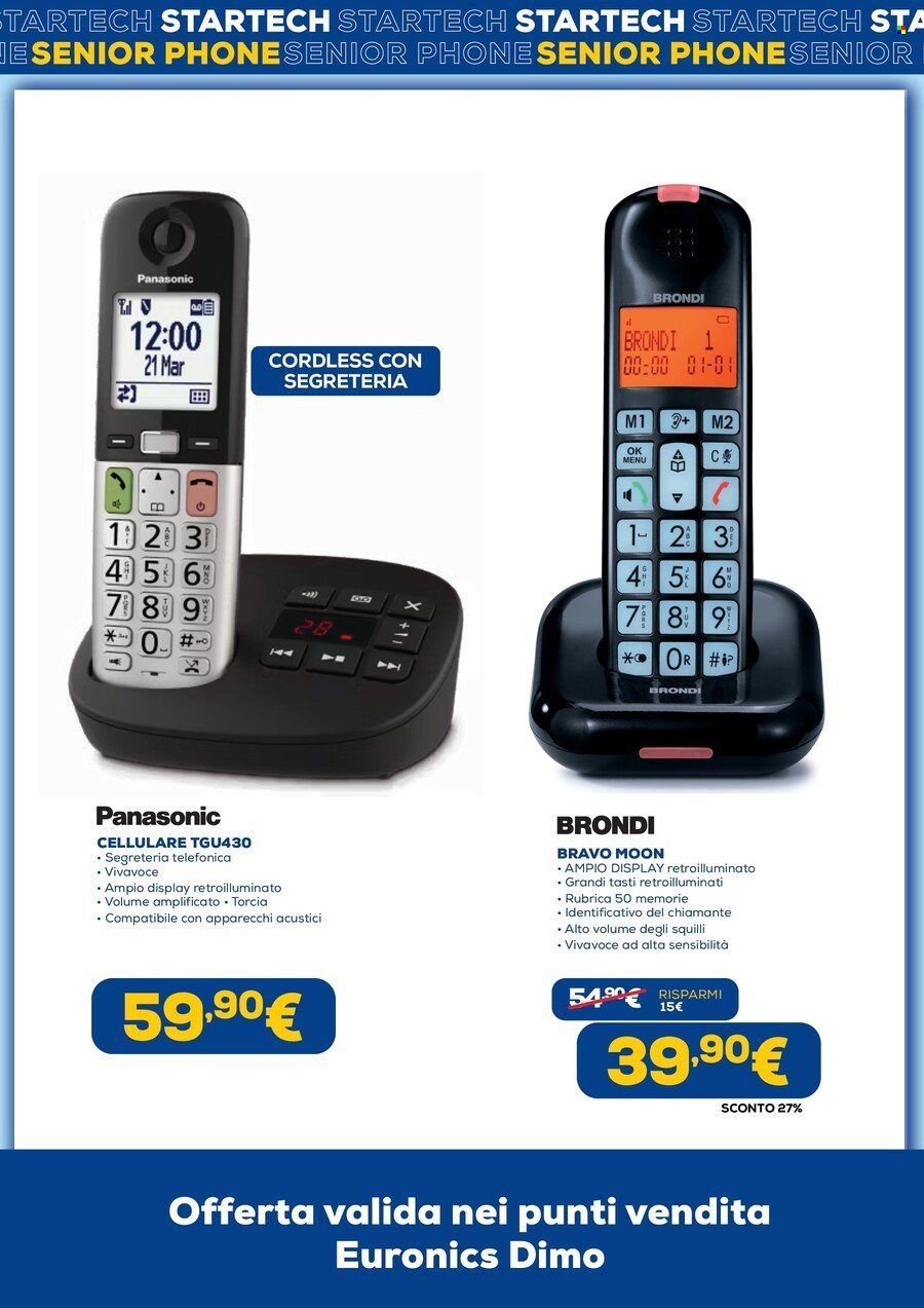 Volantino EURONICS - SPECIALE SENIOR PHONE