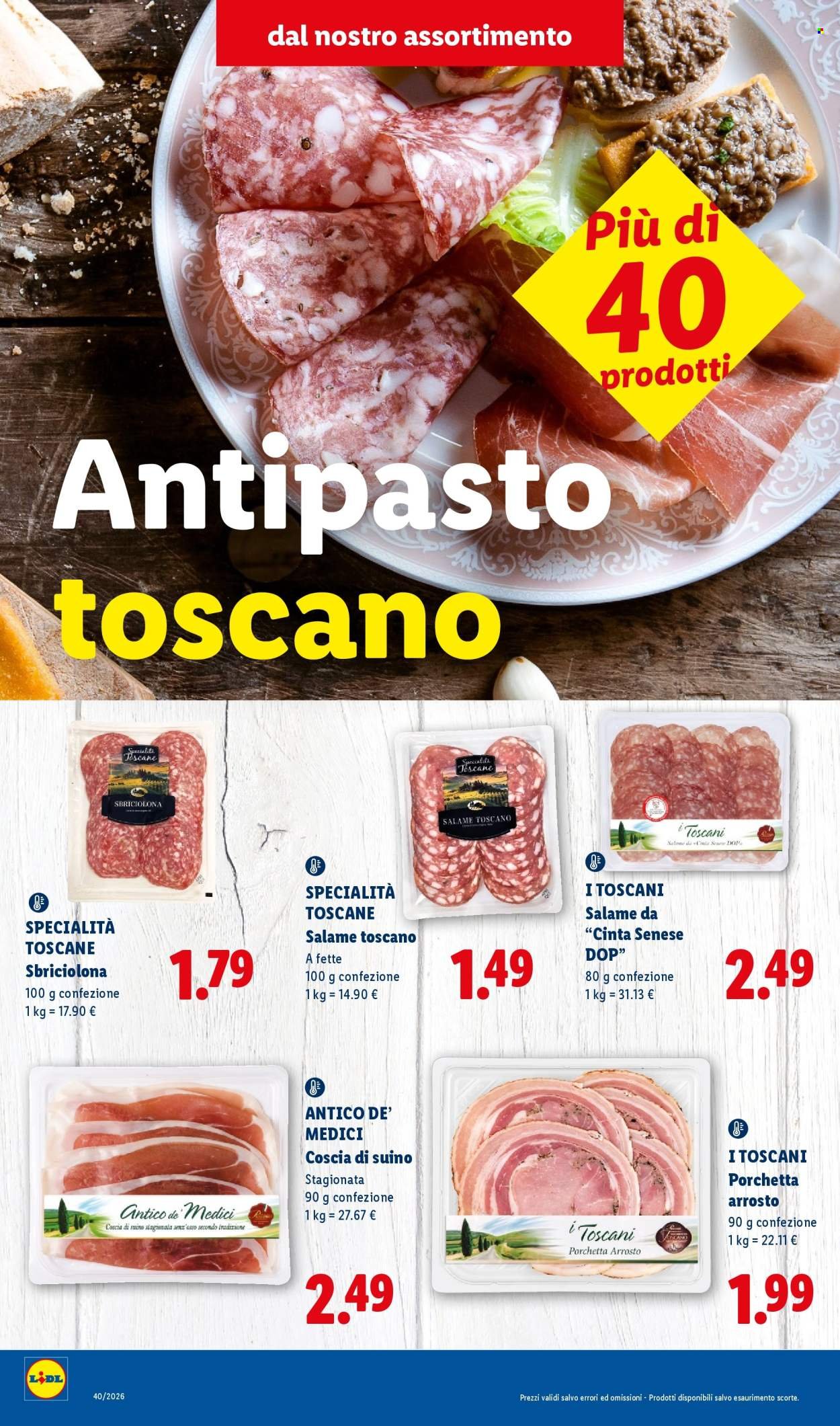 Volantino LIDL - Sapori della Toscana