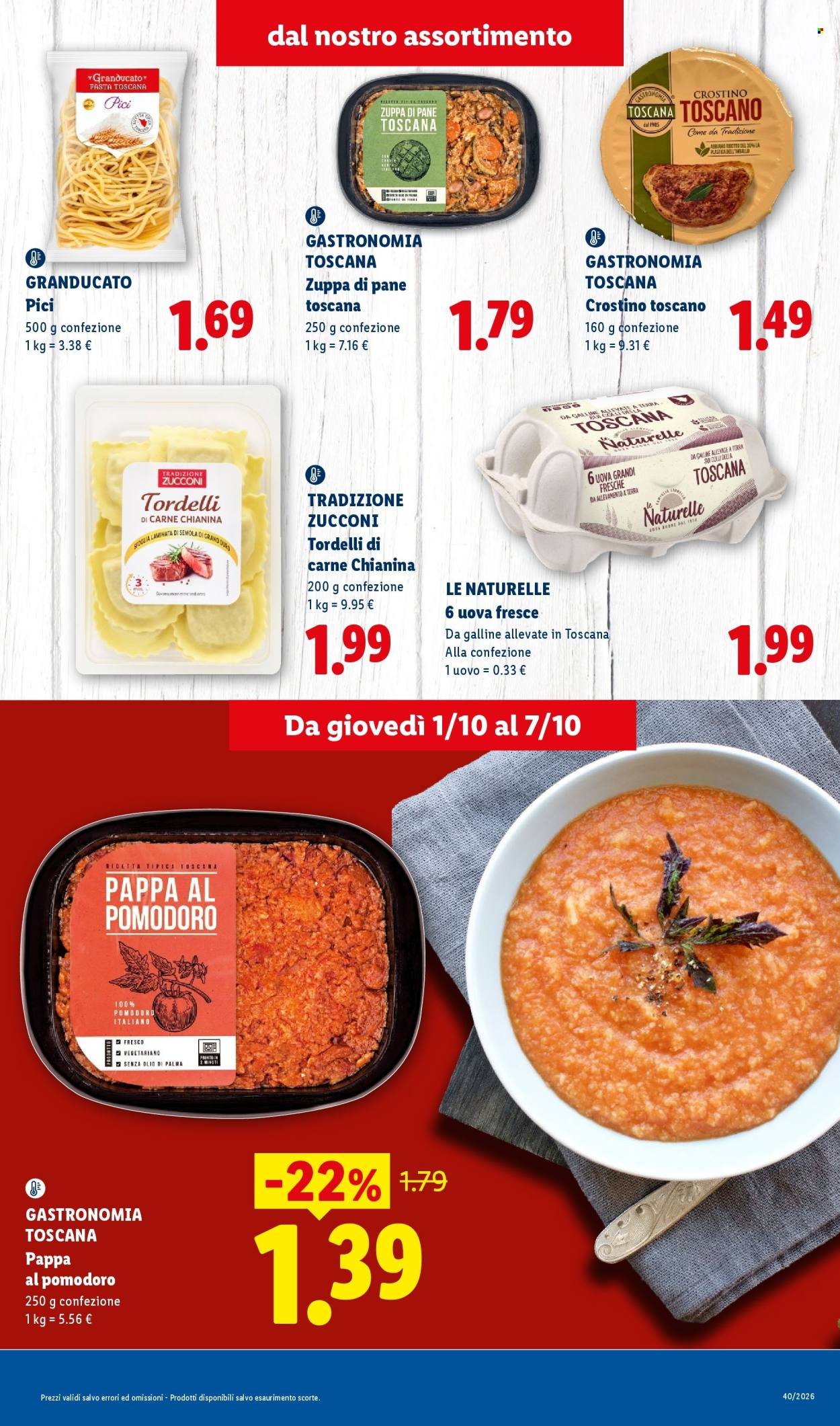 Volantino LIDL - Sapori della Toscana