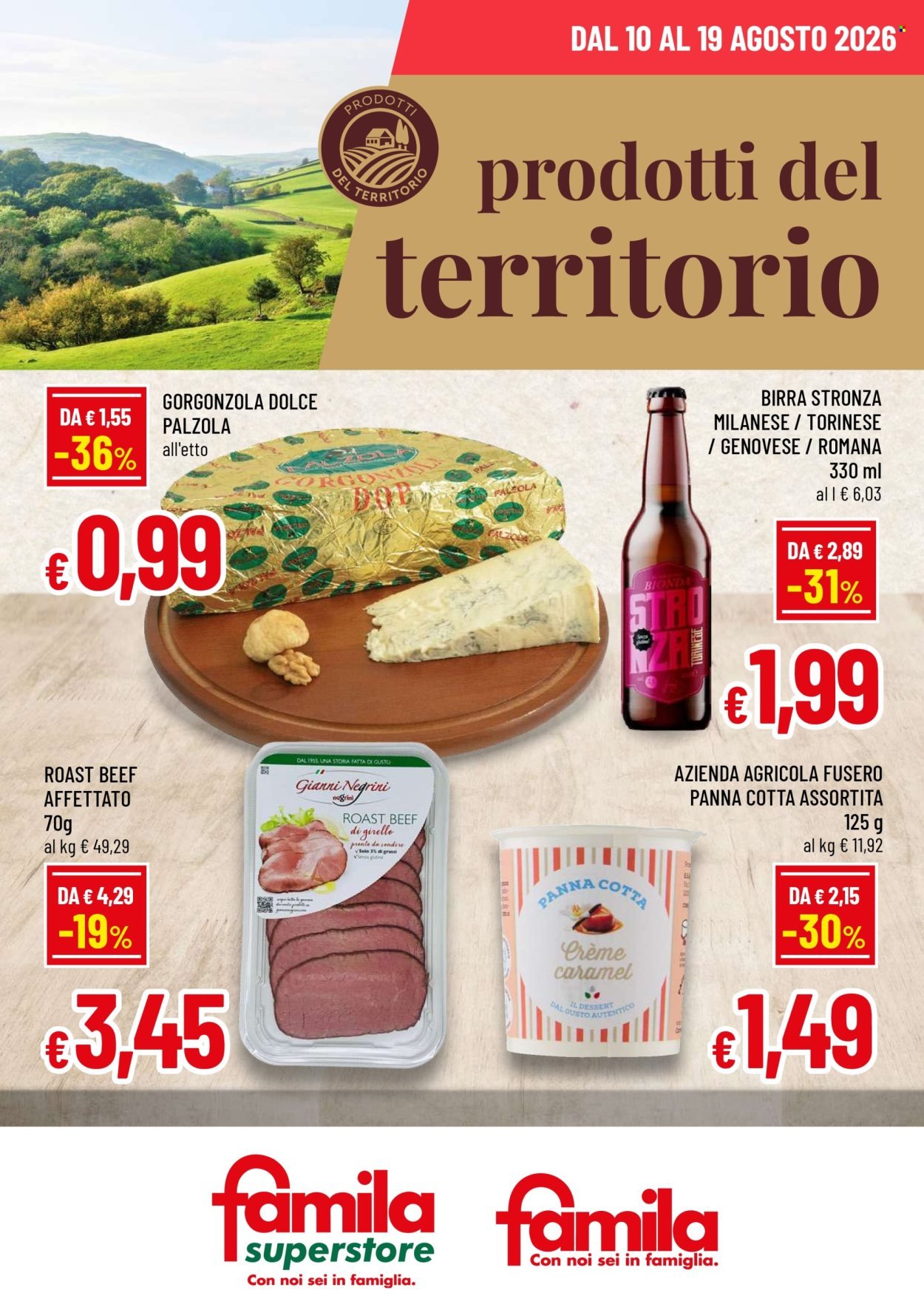 Volantino FAMILA - PRODOTTI DEL TERRITORIO