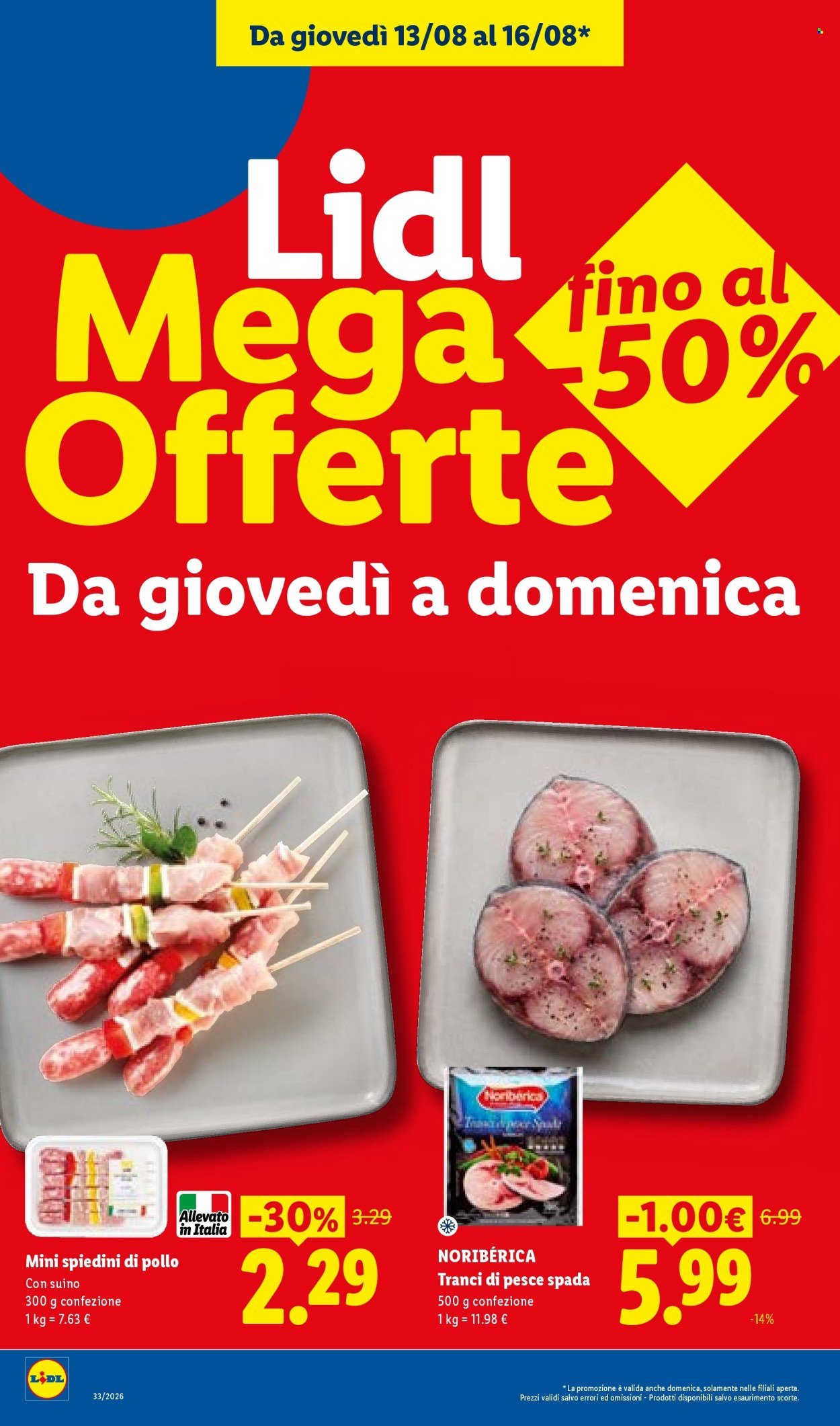 Volantino LIDL - Ferragosto fino al -50%