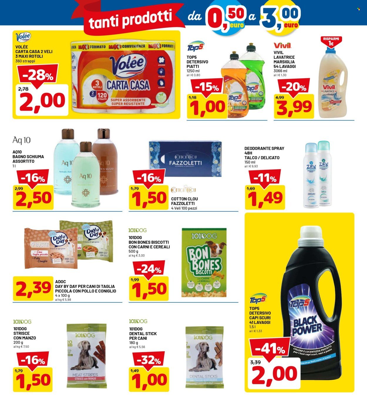 Volantino DPIÙ - TANTI PRODOTTI DA 0,50 A 3€
