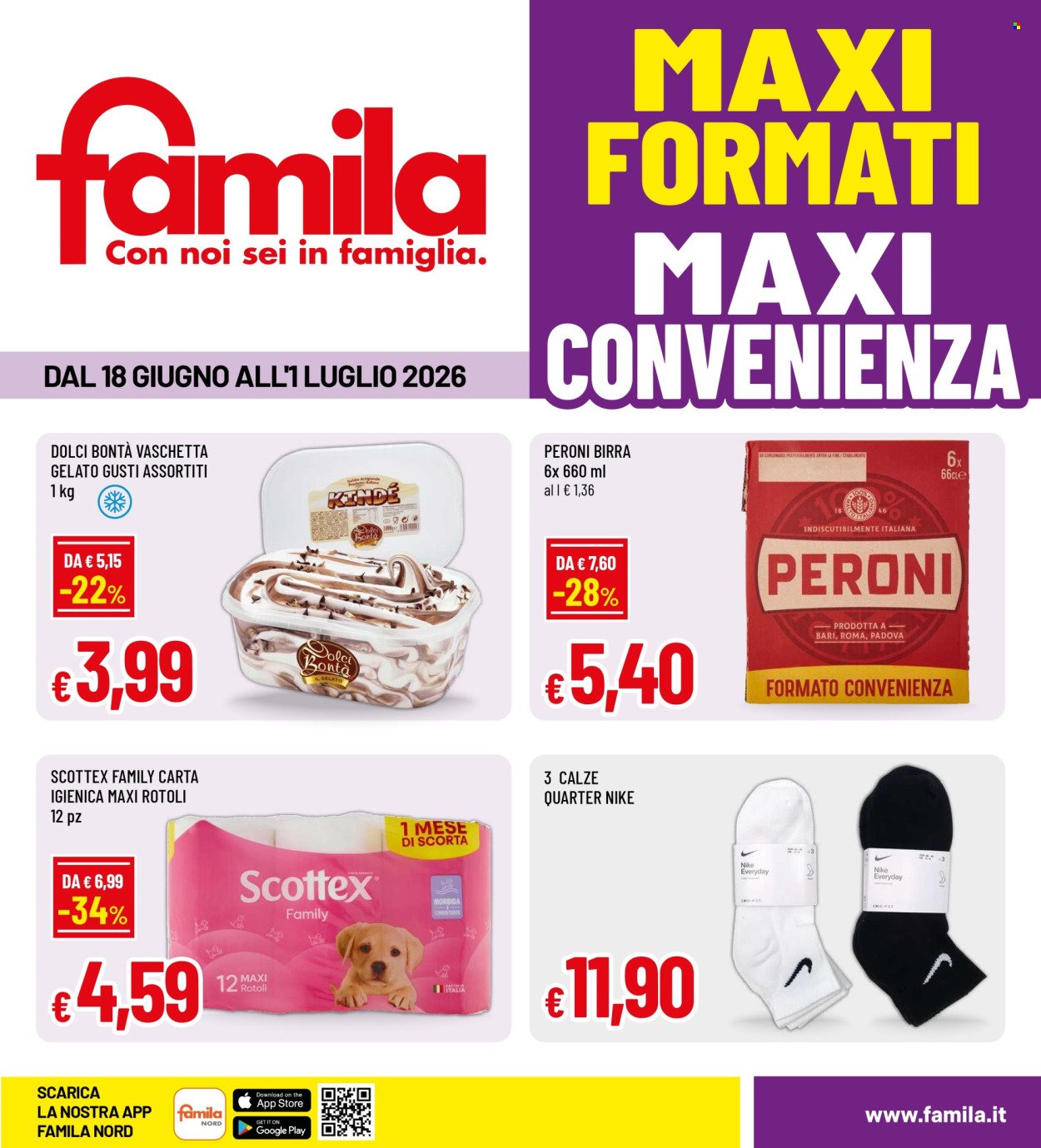 Volantino FAMILA - MAXI FORMATI MAXI CONVENIENZA