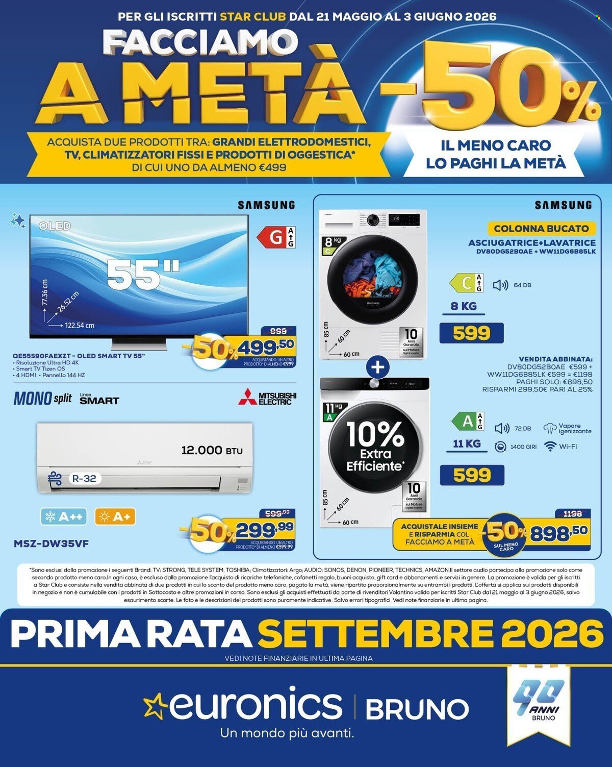Volantino EURONICS - FACCIAMO A METÀ (2026-05-21 - 2026-06-03)