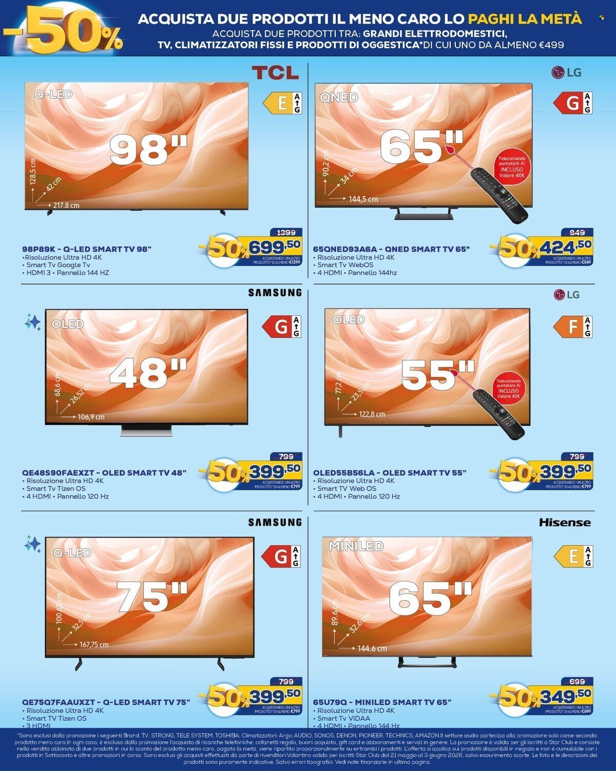Volantino EURONICS - FACCIAMO A METÀ (2026-05-21 - 2026-06-03)