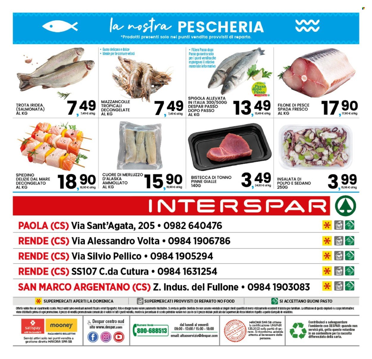 Volantino INTERSPAR - Da giovedì 22 ottobre 2026