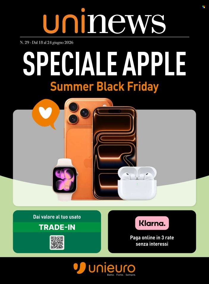 Volantino UNIEURO - Speciale Apple