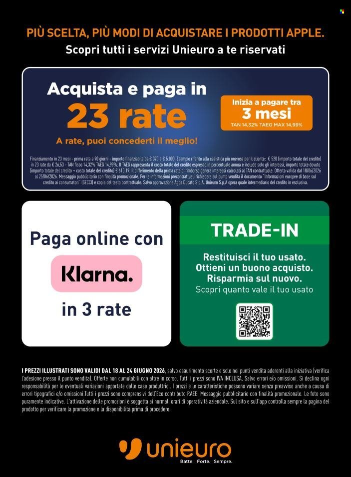 Volantino UNIEURO - Speciale Apple
