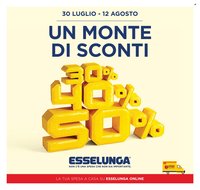 Volantino ESSELUNGA - 30/40/50%