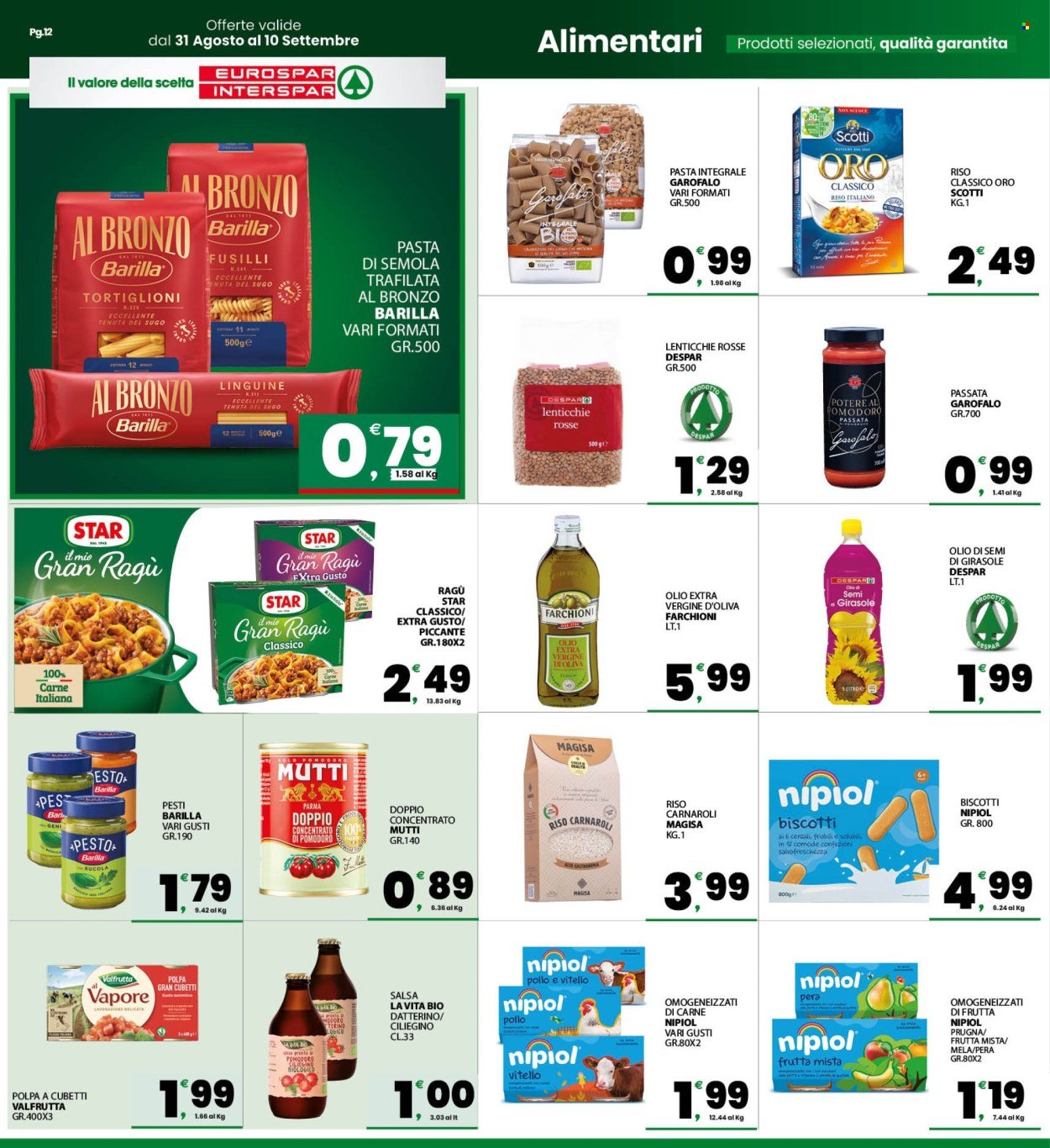 Volantino EUROSPAR - Da lunedì 31 agosto 2026