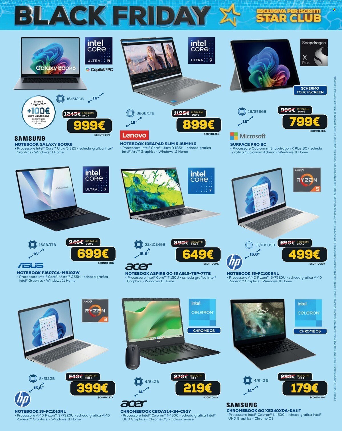 Volantino EURONICS - BLACK FRIDAY - L'ESTATE DELLE OCCASIONI