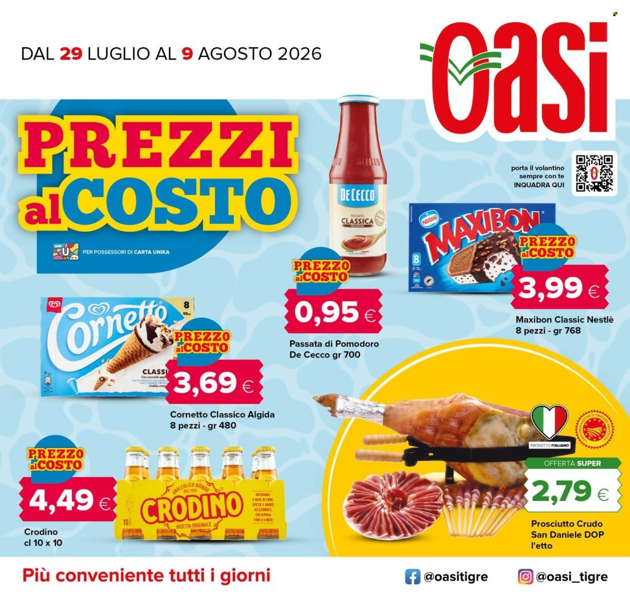 Volantino OASI - Da mercoledì 29 luglio 2026