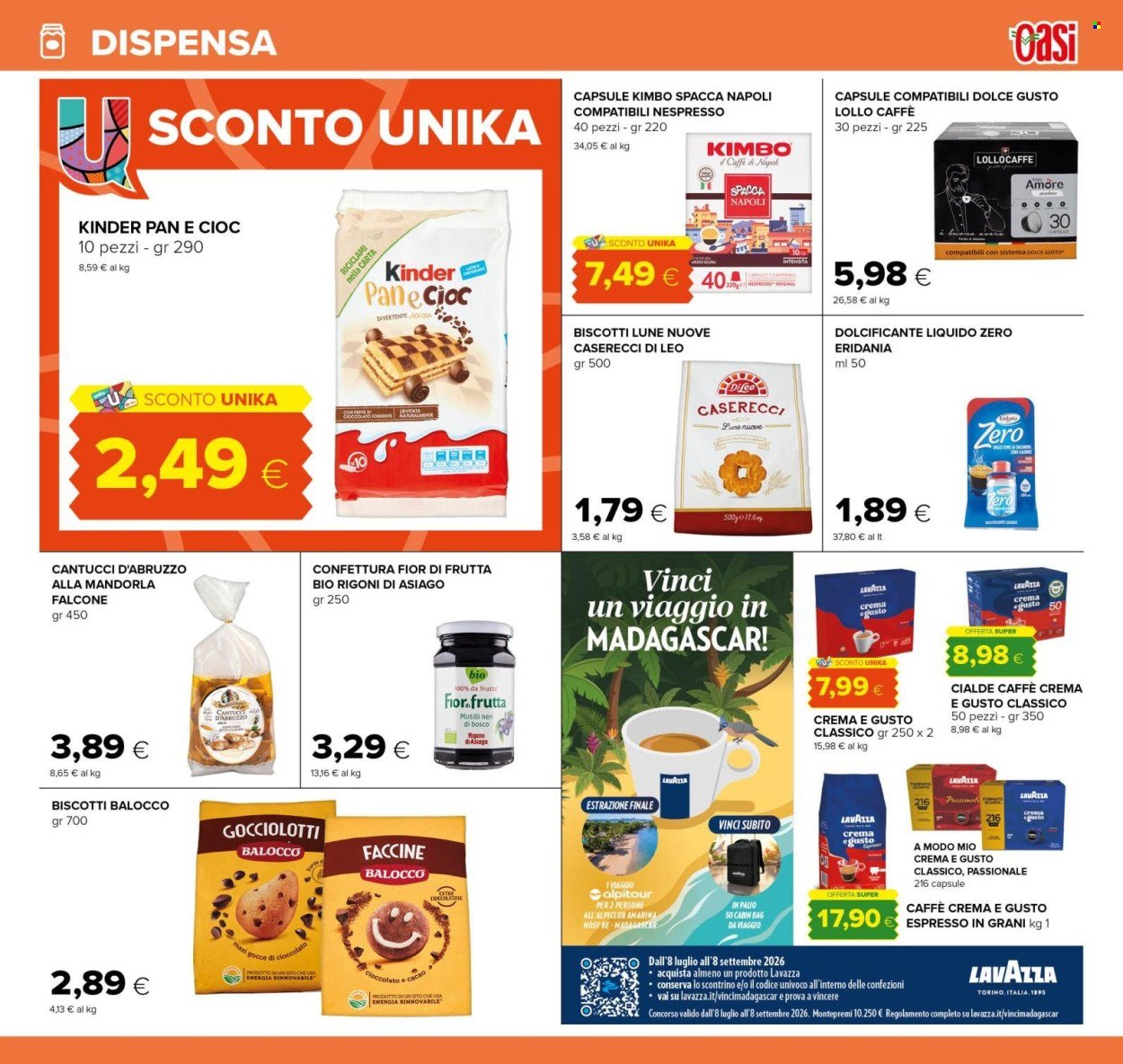 Volantino OASI - Da mercoledì 29 luglio 2026