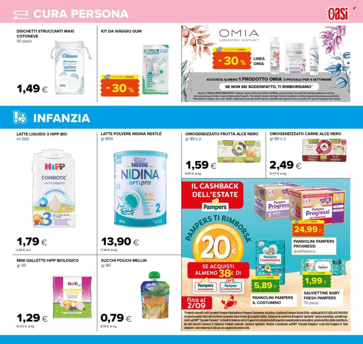 Volantino OASI - Da mercoledì 29 luglio 2026