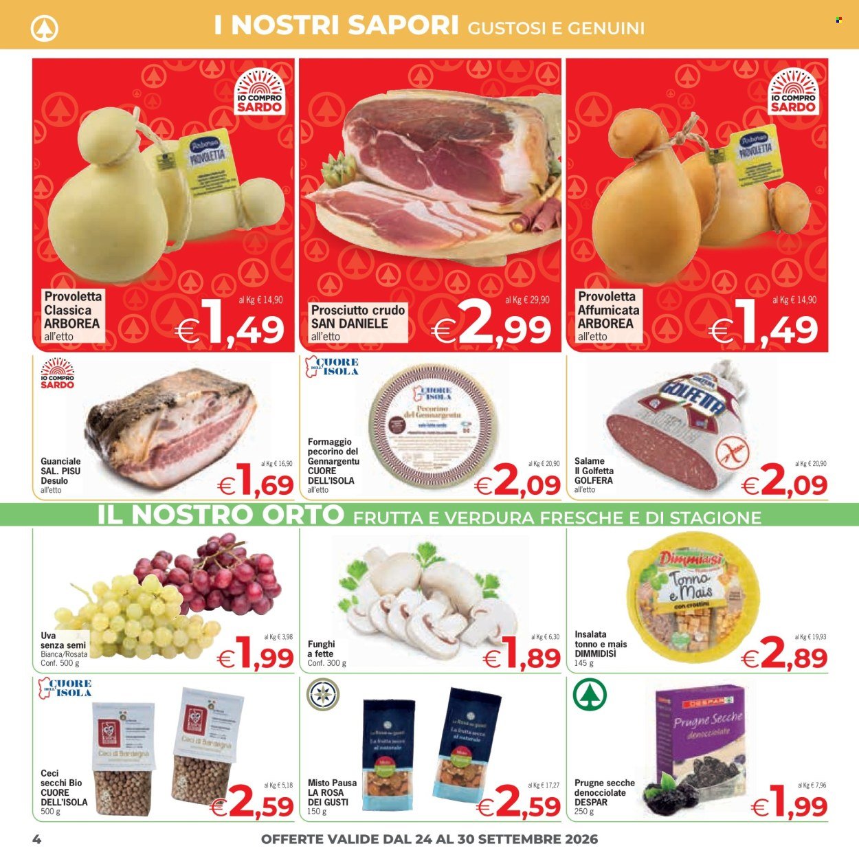 Volantino EUROSPAR - Sottocosto freschi