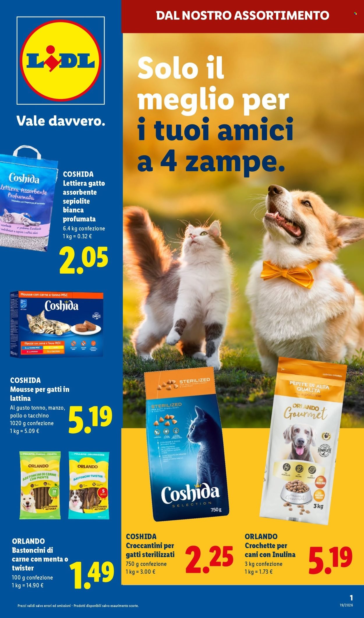 Offerta LIDL - Per i tuoi amici a 4 zampe