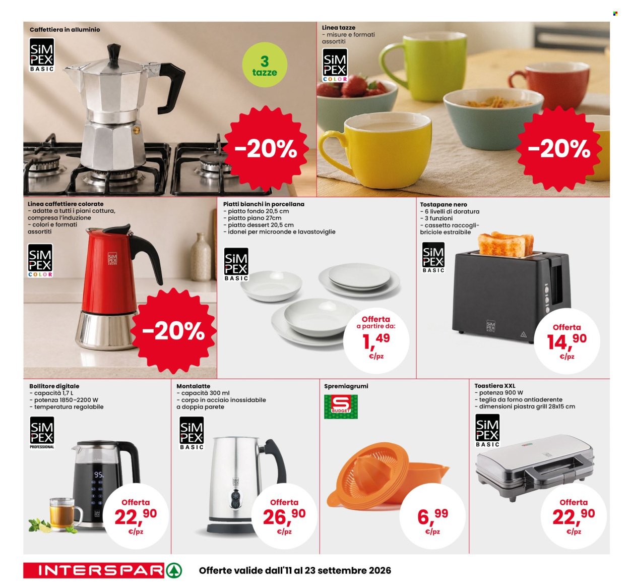 Volantino INTERSPAR - CAT SIMPEX