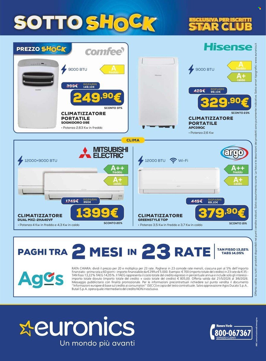 Volantino EURONICS - Altro che Sotto costo..Sotto shock! (2026-05-21 - 2026-06-03)