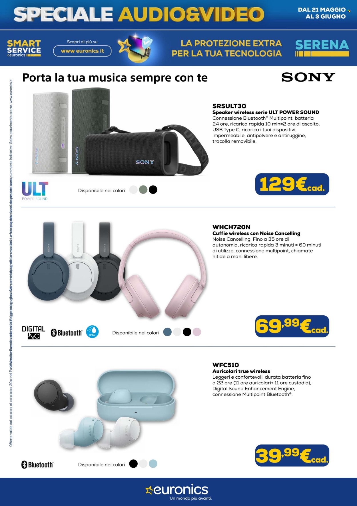 Volantino EURONICS - Speciale Audio Video (2026-05-21 - 2026-06-03)